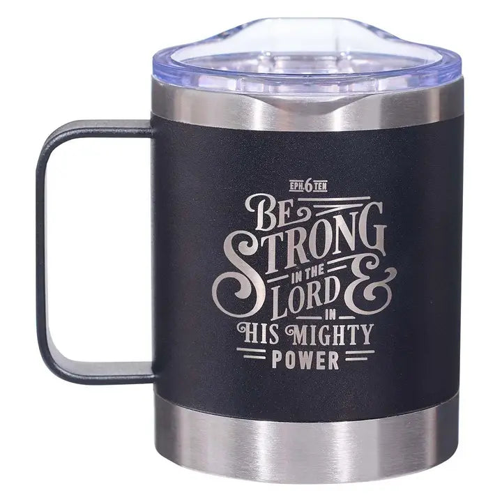 Mug Ss Camp Black Be Strong Eph. 6:10