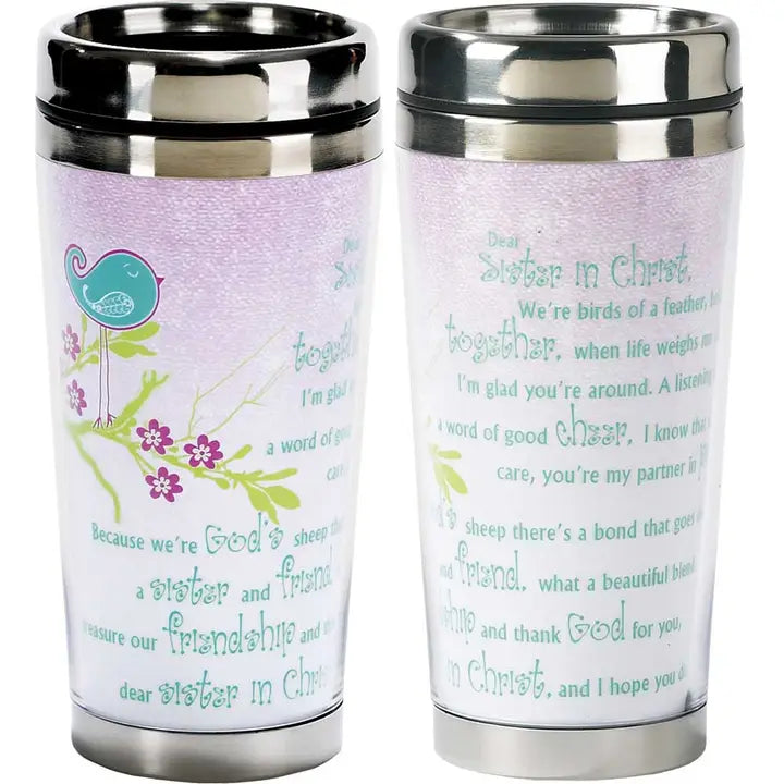 Sisters in Christ Travel Mug 16 oz