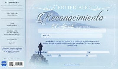Certificado de Reconocimiento