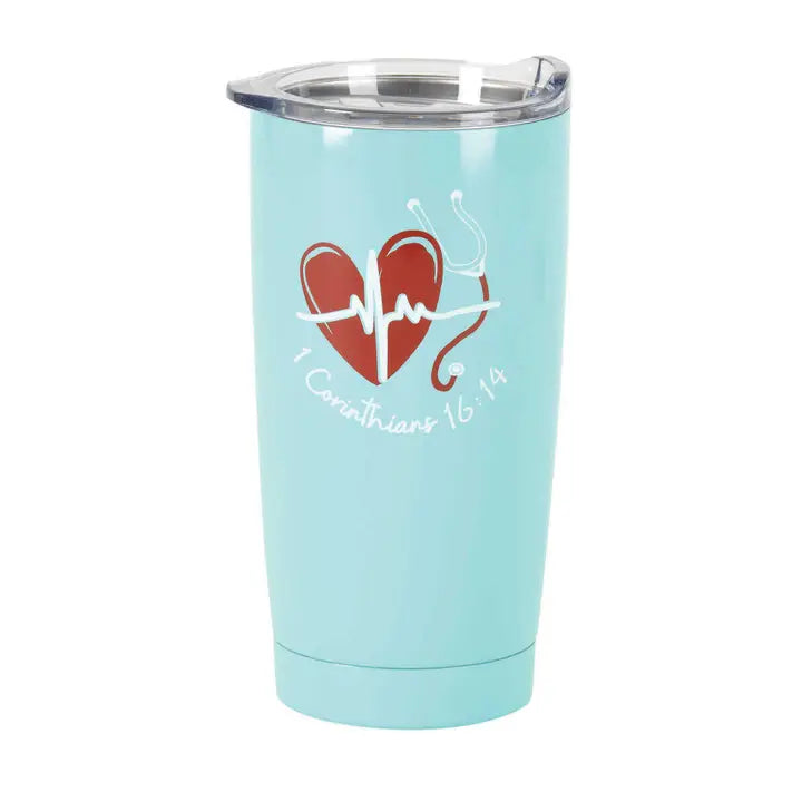 Tmblr Nurse Care For One Ss Teal 20 oz