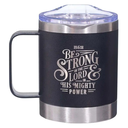 Mug Ss Camp Black Be Strong Eph. 6:10
