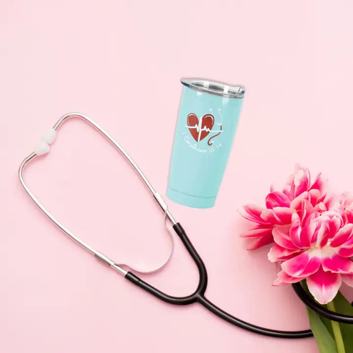 Tmblr Nurse Care For One Ss Teal 20 oz