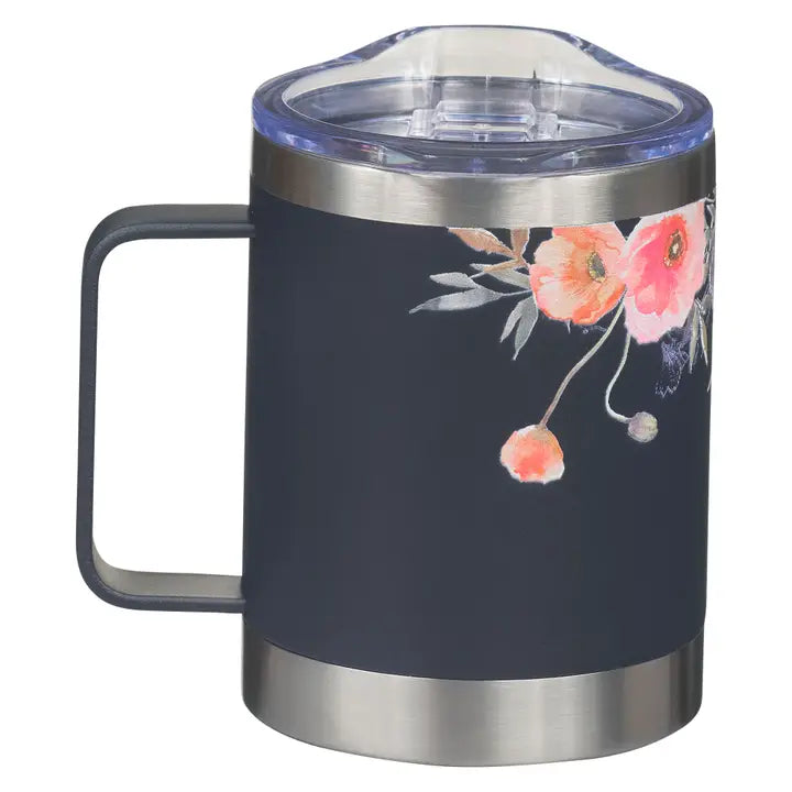 Mug Ss Camp Navy Floral Best Mom Ever -Bestseller