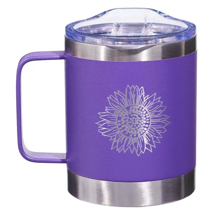Mug Ss Camp Purple She Is Clothed with Strength Prov. 31:25