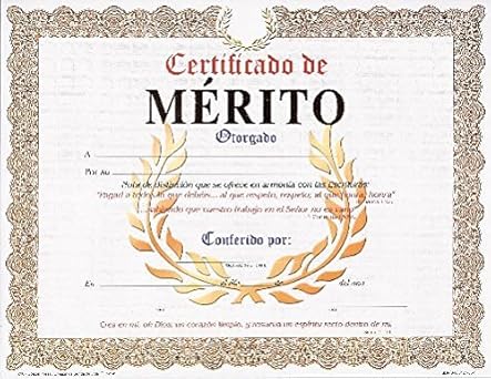 Certificado de Merito salmo 51.10