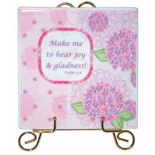 Plaque Make me to hear & Gladness - Psalm 51