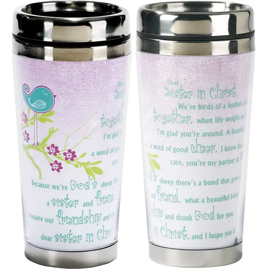 Sisters in Christ Travel Mug 16 oz