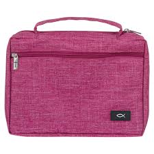 Bible Cover Value (Large) Pink Fish