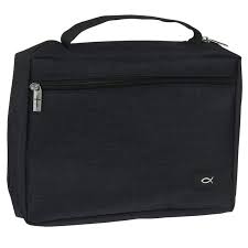 Bible Cover for Men & Women w/Jesus Fish Patch, Black