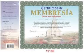 Certificado de Membresia salmo 27:4