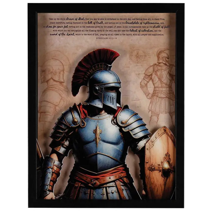 Framed Wall Art Roman Full Armor of God