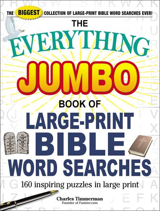 Everything Jumbo Book of Large-Print Bible Word Searches by Charles Timmerman