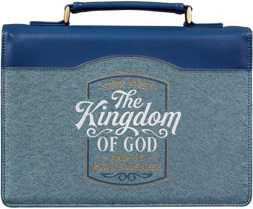 KIngdom Of God Blue Large Bible Cover