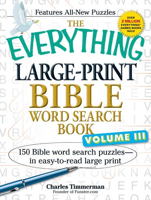 Everything Large-Print Bible Word Search Book, Volume III by Charles Timmerman