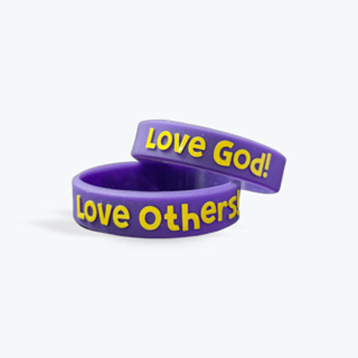 Band small purple Love God Love Others