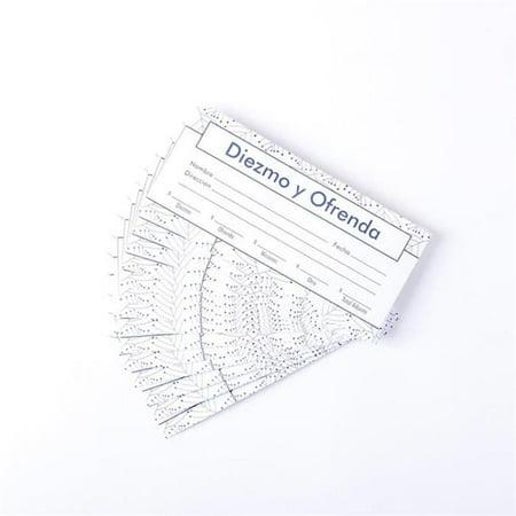 diezmo Tithe & Offering Spanish Offering Envelopes - Pack of 100