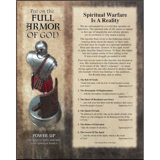 PLQ WALL FULL ARMOR OF GOD EPH. 6:14 MDF