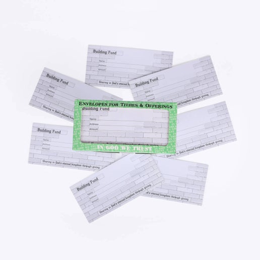 Offering Envelope Building Fund 100Ct