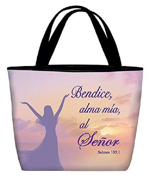 Tote Bag  Salmos 103:1 Inspirational Hispanic  17 " x13 " x6 "