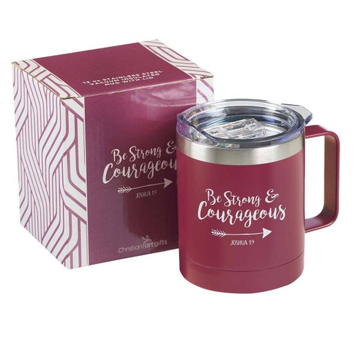 Be Strong & Courageous Very Berry Camp-style Stainless Steel