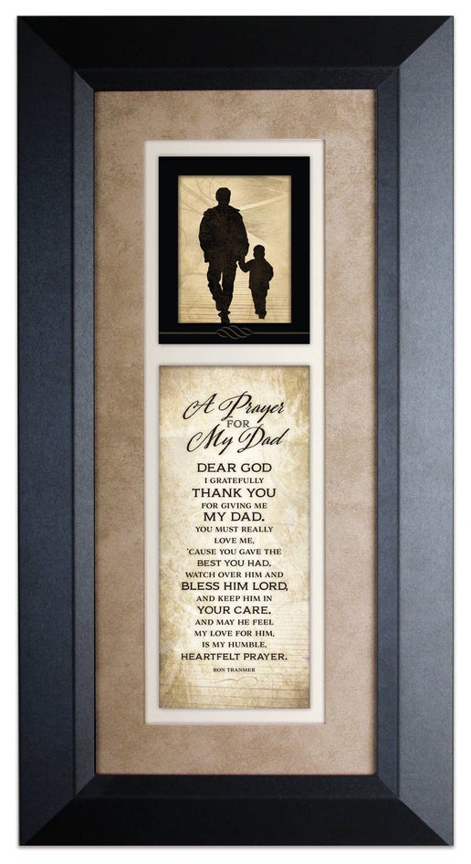 Prayer For My Dad - Silhouettes Framed Art 8X16