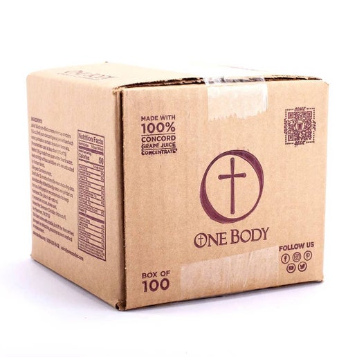 Communion Cups One Body PreFilled 100Pk