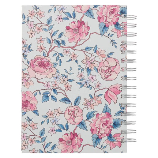 Journal More Precious Than Rubies Pink Floral Wirebound