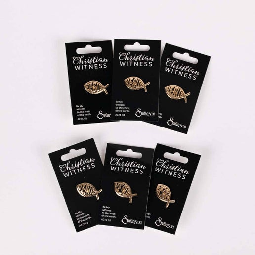 Lapel Pin Jesus Fish Gold