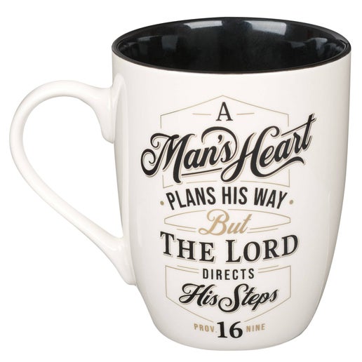 Mug 1068 A Man's Heart Prov. 16:9 (1068)