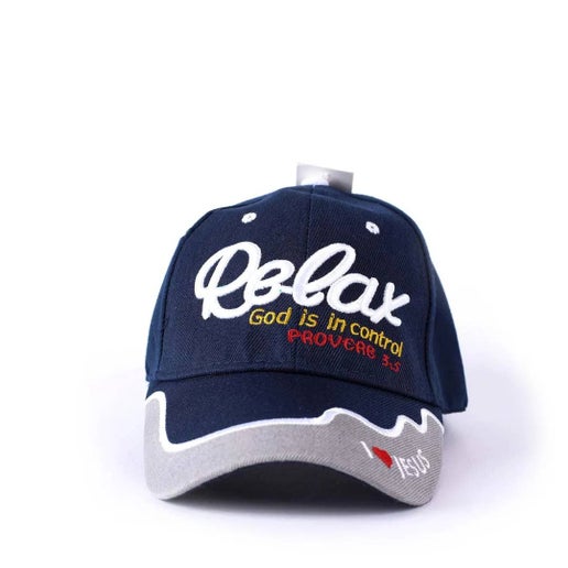 Cap - Navy - Relax God In Control