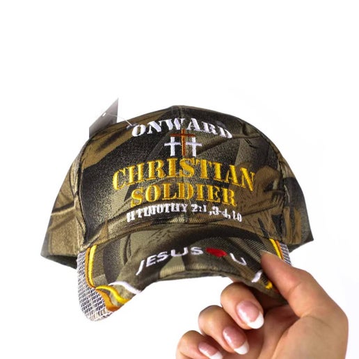 Cap - Camo - Onward Christian Soldier