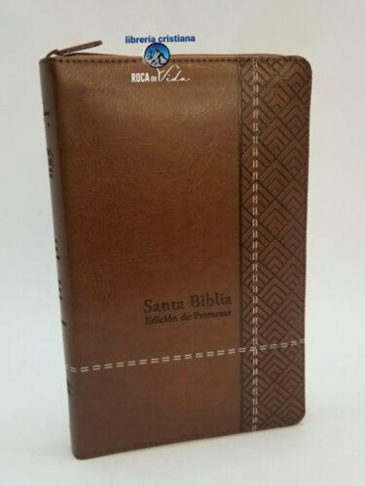 Biblia de Promesas Reina Valera 1960 Tamañ̃o Manual Letra Grande | Café | Cierre | Índice (Spanish Edition)