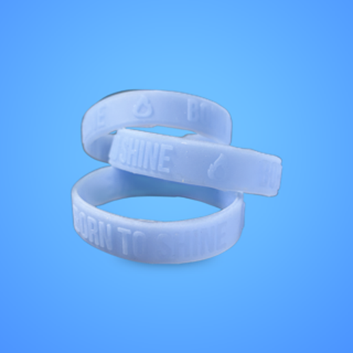 Band light blue Born to shine small