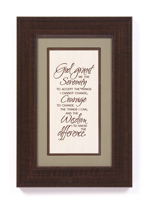 Serenity Prayer - Traditions Framed Art 8.5 X 12.5
