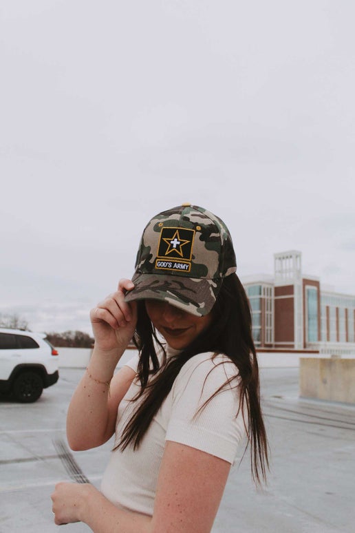 Cap - Camo - God's Army