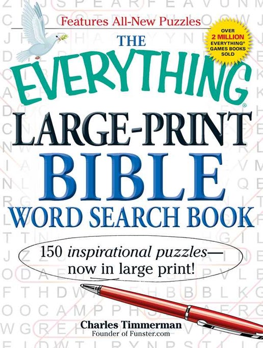 Everything Large-Print Bible Word Search Book by Charles Timmerman