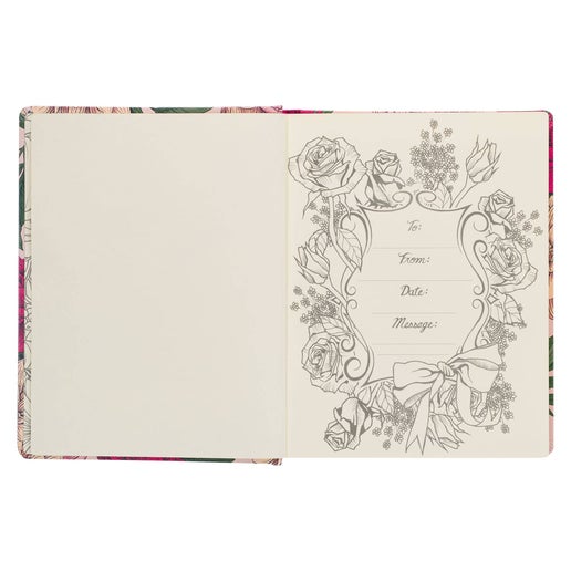 Pink Floral Faux Leather Hardcover KJV My Creative Bible