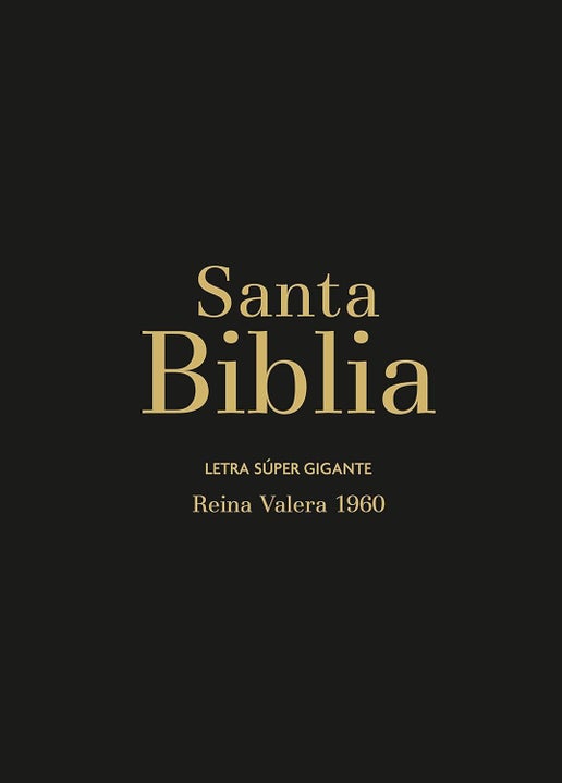 Biblia RVR60 Letra súper Gigante - Negro con Índice/Cierre (Bible - RVR60 Super Large Print - Black with Index/Closure) (Spanish Edition)
