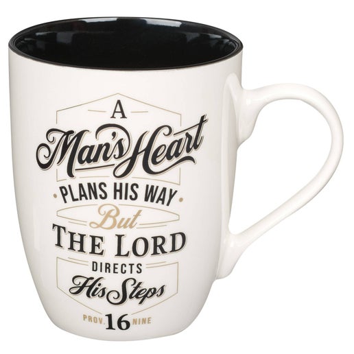 Mug 1068 A Man's Heart Prov. 16:9 (1068)