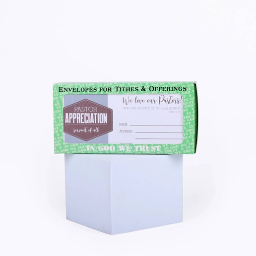 Church offering envelope for Pastor appreciation - Pack of 100 - We love our Pastors!