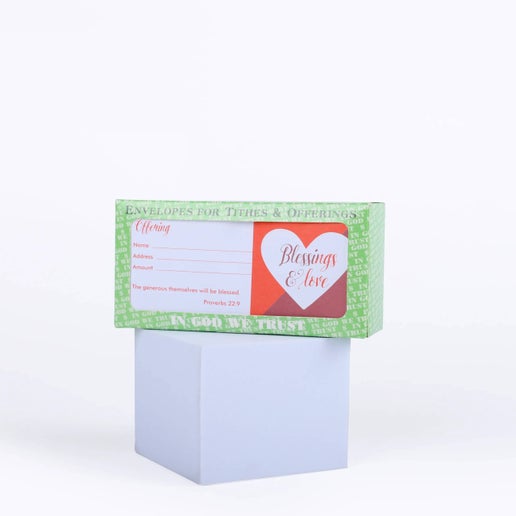 Offering Envelope Blessings & Love 100Ct