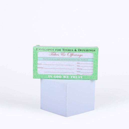 Tithe & Offering Envelope for Church - 100 Count - Proverbs 3:9 Honor the Lord