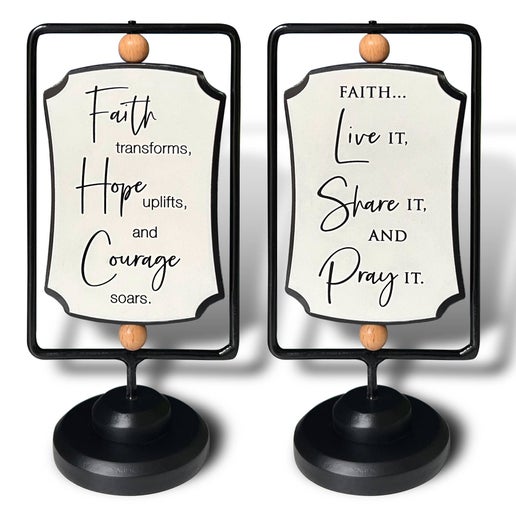Swivel Plaques: Faith