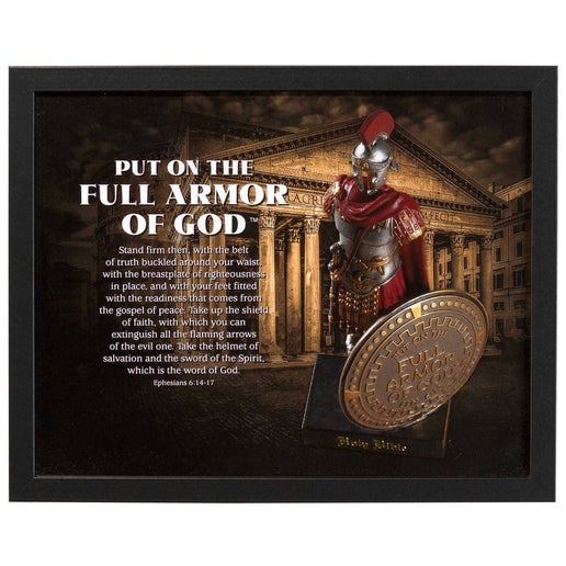 Frmd Wall Full Armor Of God Wd/Gls Blk