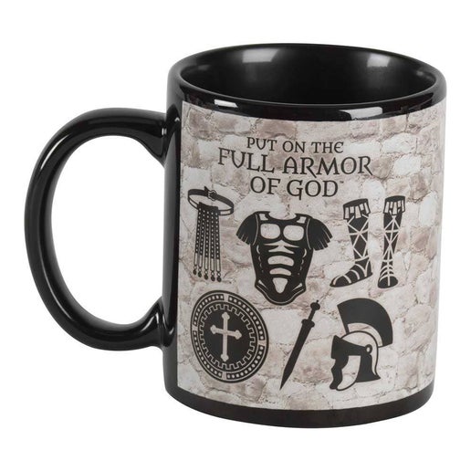 Armor Of God Ceramic Mug Black 11 oz