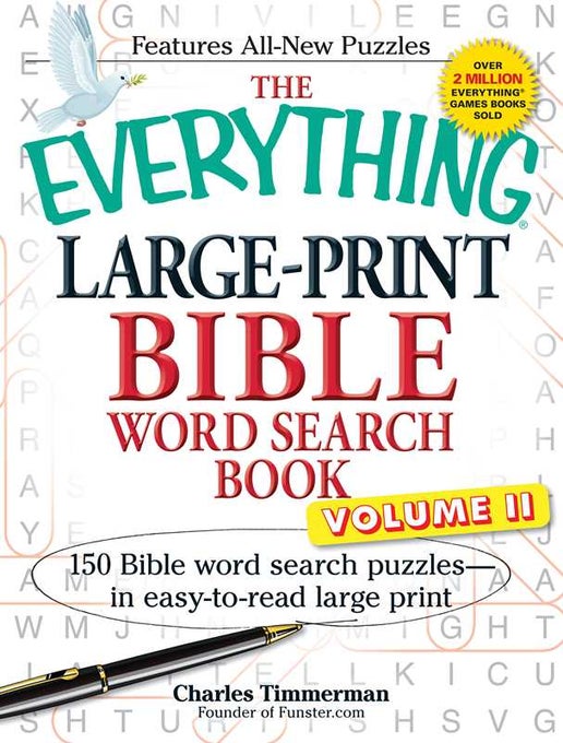 Everything Large-Print Bible Word Search Book, Volume II by Charles Timmerman