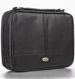 Fish Black Two-Fold Bible Organizer Cover Extra Large
